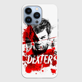 Чехол для iPhone 13 Pro с принтом Декстер Морган портрет в городе Новоалтайск,  |  | dexter | декстер | декстер морган | кровавый | кровь | маниак | мясник из бейхарбор | потёки | правосудие декстера | пятна крови | сериалы