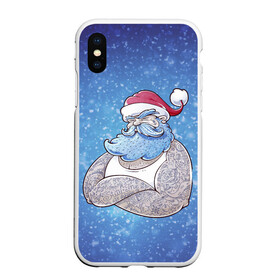 Чехол для iPhone XS Max матовый с принтом BAD SANTA | ПЛОХОЙ САНТА в городе Новоалтайск, Силикон | Область печати: задняя сторона чехла, без боковых панелей | 2022 | bad | christmas | cold | hipster | klaus | merry | new | santa | snow | winter | year | год | дед | зима | клаус | мороз | новый | рождество | санта | снег | хипстер | холод