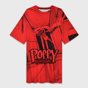Платье-футболка 3D с принтом POPPY PLAYTIME RED, ХАГГИ ВАГГИ ПОППИ ПЛЕЙТАЙМ в городе Новоалтайск,  |  | poppy playtime | red | игра | красный | кукла | монстр | плэйтайм | попи плей тайм | попи плэй тайм | попиплейтам | попиплэйтайм | поппи плейтайм | поппиплэйтайм | хагги вагги | хаги ваги | хоррор