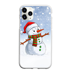 Чехол для iPhone 11 Pro матовый с принтом Веселый Снеговик   Happy Snowman в городе Новоалтайск, Силикон |  | Тематика изображения на принте: christmas | santa | snowman | дед мороз | елка | зима | новый год | рождество | санта | снег | снеговик | снегурочка | снежинка