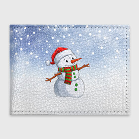 Обложка для студенческого билета с принтом Веселый Снеговик   Happy Snowman в городе Новоалтайск, натуральная кожа | Размер: 11*8 см; Печать на всей внешней стороне | Тематика изображения на принте: christmas | santa | snowman | дед мороз | елка | зима | новый год | рождество | санта | снег | снеговик | снегурочка | снежинка
