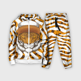 Детский костюм 3D с принтом Тигр в кепке в городе Новоалтайск,  |  | furry | tiger | восточный тигр | год тигра | кошка | тигр | тигренок | фурри | хищник