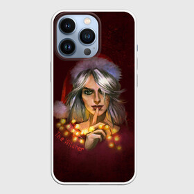 Чехол для iPhone 13 Pro с принтом Цирилла The Witcher в городе Новоалтайск,  |  | Тематика изображения на принте: девушка | надпись | огоньки | персонаж | шапка