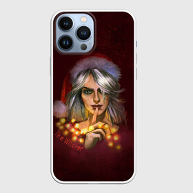 Чехол для iPhone 13 Pro Max с принтом Цирилла The Witcher в городе Новоалтайск,  |  | Тематика изображения на принте: девушка | надпись | огоньки | персонаж | шапка