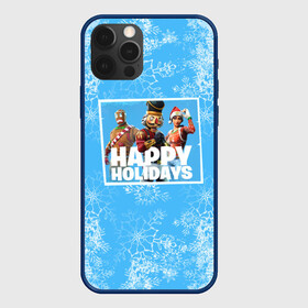 Чехол для iPhone 12 Pro Max с принтом Happy holidays Fortnite в городе Новоалтайск, Силикон |  | игра | персонажи | снег | снежинки | фото