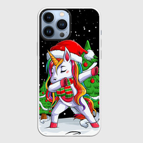Чехол для iPhone 13 Pro Max с принтом НОВОГОДНИЙ ЕДИНОРОГ ДЭБ в городе Новоалтайск,  |  | 2021 | 2022 | christmas | dino | happy | merry | merry christmas | new year | rex | santa | snow | sweater | trex | ugly christmas | winter | динозавр | зима | новогодний | новогодняя | новый год | рождественский | рождественский свитер | рождес