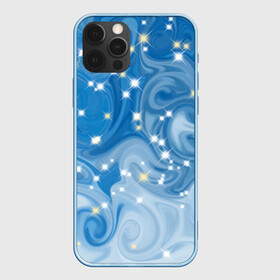 Чехол для iPhone 12 Pro Max с принтом Голубая метелица в городе Новоалтайск, Силикон |  | blizzard | snow | winter | абстракция | белый | блестки | блестящий | времена года | зима | зимний | метелица | метель | мороз | новогодний | новый год | погода | праздничный | пурга | синий | снег | снежинки