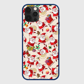 Чехол для iPhone 12 Pro Max с принтом Дед Мороз в городе Новоалтайск, Силикон |  | merry christmas | presents | santa | веселого рождества | дед мороз | подарки | рождество | санта | санта клаус | снежинки