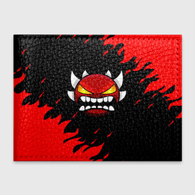 Обложка для студенческого билета с принтом GEOMETRY DASH DEMON RED FIRE в городе Новоалтайск, натуральная кожа | Размер: 11*8 см; Печать на всей внешней стороне | Тематика изображения на принте: 2d | arcade | demon | fire | flame | game | geometry dash | meltdown | red fire | robtop | smile | аркада | геометрический тире | демон | красный огонь | огонь | раннер | смайлы | эмоции