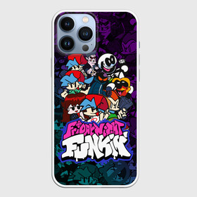 Чехол для iPhone 13 Pro Max с принтом FRIDAY NIGHT FUNKIN ALL HEROES GAME DANCE в городе Новоалтайск,  |  | Тематика изображения на принте: dance | fnf | friday night funk | friday night funkin | music | the boyfriend | the girlfriend | trash | бойфренд | гёрлфренд | граффити | игры | кликеры | музыка | танцы | треш