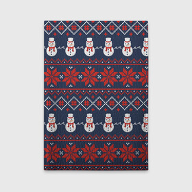 Обложка для автодокументов Christmas Background: в городе Новоалтайск, натуральная кожа | размер 19,9*13 см; внутри 4 больших “конверта” для документов и один маленький отдел — туда идеально встанут права | background | christmas | holiday | knitted pattern | new year | pattern | snowman | вязаный узор | новый год | праздник | рождество | снеговик | узор | фон