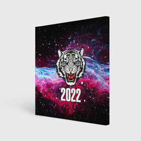 Холст квадратный с принтом ЧЁРНЫЙ ТИГР НОВЫЙ ГОД 2022   GRAY TIGER NEW YEAR в городе Новоалтайск, 100% ПВХ |  | 2022 | beast | merry christmas | new year | red bow | santa hat | snow | tiger | winter | winter is coming | year of the tiger | год тигра | дед мороз | животные | звери | зверь | зима | зима 2022 | зима близко | новог | новогодни