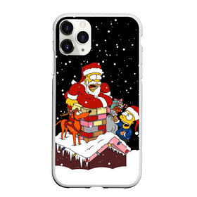 Чехол для iPhone 11 Pro матовый с принтом Симпсоны Новогодний в городе Новоалтайск, Силикон |  | Тематика изображения на принте: 2021 | 2022 | bart | christmas | homer | merry | merry christmas | new year | simpson | simpsons | snow | ugly chris | winter | барт | барт симпсон | гомер | гомер симпсон | зима | новогодний | новогодняя | новый год | рождественский | рожд