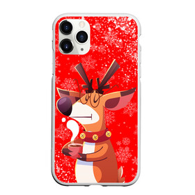 Чехол для iPhone 11 Pro Max матовый с принтом НОВОГОДНИЙ ОЛЕНЬ И ЧАШКА КОФЕ в городе Новоалтайск, Силикон |  | 2022 | beast | merry christmas | new year | red bow | santa hat | snow | tiger | winter | winter is coming | year of the tiger | год тигра | дед мороз | животные | звери | зверь | зима | зима 2022 | зима близко | новог | новогодни