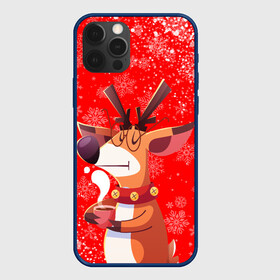 Чехол для iPhone 12 Pro Max с принтом НОВОГОДНИЙ ОЛЕНЬ И ЧАШКА КОФЕ в городе Новоалтайск, Силикон |  | Тематика изображения на принте: 2022 | beast | merry christmas | new year | red bow | santa hat | snow | tiger | winter | winter is coming | year of the tiger | год тигра | дед мороз | животные | звери | зверь | зима | зима 2022 | зима близко | новог | новогодни