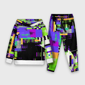 Детский костюм 3D (с толстовкой) Глитч эффект: в городе Новоалтайск,  |  | glitch | битый | глитч | профилактика | старый телевизор | эффект