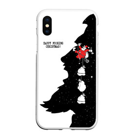 Чехол для iPhone XS Max матовый с принтом Happy fucking Christmas в городе Новоалтайск, Силикон | Область печати: задняя сторона чехла, без боковых панелей | angry | carrying gifts | climbing a rock | merry christmas | new year | rock climber | santa claus | дед мороз | звездное небо | злой | лезет по скале | несёт подарки | новый год | санта клаус | сердитый | скалолаз | счастл