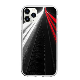 Чехол для iPhone 11 Pro Max матовый Unlimited Highway: в городе Новоалтайск, Силикон | | highway | unlimited | авто | автобан | движение | дорога | ночь | огни | трасса | трафик | траффик | фары | шоссе