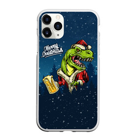 Чехол для iPhone 11 Pro матовый с принтом Пивозавр Санта в городе Новоалтайск, Силикон |  | christmas | santa | дед мороз | динозавр | елка | зима | новый год | рождество | санта | снег | снежинка