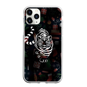 Чехол для iPhone 11 Pro матовый с принтом Новый год 2022 (тигр) в городе Новоалтайск, Силикон |  | 2022 | зима | новый год | символ года | снег | тигр