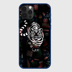 Чехол для iPhone 12 Pro Max с принтом Новый год 2022 (тигр) в городе Новоалтайск, Силикон |  | 2022 | зима | новый год | символ года | снег | тигр