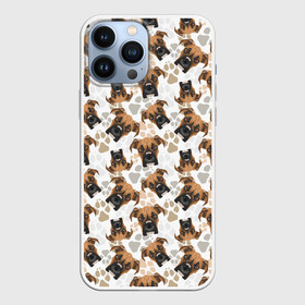 Чехол для iPhone 13 Pro Max с принтом Немецкий Бульдог (Боксёр) в городе Новоалтайск,  |  | Тематика изображения на принте: animal | boxer | bulldog | dog | fighting dog | pit bull | бойцовская собака | боксёр | бульдог | год собаки | друг человека | животное | кинолог | немецкий боксёр | пёс | питбуль | порода собак | собака боксёр | собаковод