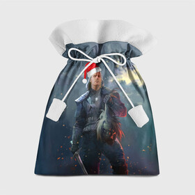 Подарочный 3D мешок с принтом Новогодний Ведьмак Netflix в городе Новоалтайск, 100% полиэстер | Размер: 29*39 см | Тематика изображения на принте: henry cavil | netflix | new year | season 2 | the witcher | ведьмак | волк | генри | геральт | кавил | кавилл | новый год | подарок | сезон 2
