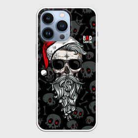 Чехол для iPhone 13 Pro с принтом Santa from Hell в городе Новоалтайск,  |  | beard | christmas | hipster | new year | red cap | red eyes | santa claus | santa from hell | skulls | борода | дед мороз | красные глаза | красный колпак | новый год | рождество | санта из ада | санта клаус | хипстер | черепа
