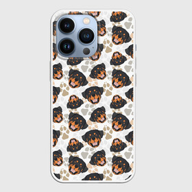 Чехол для iPhone 13 Pro с принтом Собака Ротвейлер (Rottweiler) в городе Новоалтайск,  |  | animal | dog | fighting dog | rottweiler | бойцовская собака | год собаки | друг человека | животное | зверь | кинолог | пёс | порода собак | ротвейлер | собака ротвейлер | собаковод | хищник | четвероногий