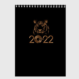 Скетчбук с принтом 2022 Tiger Bronze Theme в городе Новоалтайск, 100% бумага
 | 48 листов, плотность листов — 100 г/м2, плотность картонной обложки — 250 г/м2. Листы скреплены сверху удобной пружинной спиралью | 2022 | год тигра | нг | новый год | подарки на новый год | праздник | рождество | тигр