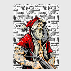 Скетчбук с принтом Santa Gangster   Санта Гангстер в городе Новоалтайск, 100% бумага
 | 48 листов, плотность листов — 100 г/м2, плотность картонной обложки — 250 г/м2. Листы скреплены сверху удобной пружинной спиралью | бита | гангстер | дед мороз | кастет | новый год | нож | оружие | пистолет | рождество | санта | снежинка
