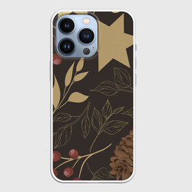 Чехол для iPhone 13 Pro с принтом Новогоднее Настроение (Лес) в городе Новоалтайск,  |  | 2022 | звездочки | звезды | лес | новогоднее настроение | новый год | новый год 2022