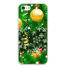 Чехол для iPhone 5/5S матовый с принтом Новогоднее Настроение (Елка) в городе Новоалтайск, Силикон | Область печати: задняя сторона чехла, без боковых панелей | 2022 | елка | елочные игрушки | елочные шарики | зимнее настроение | новогоднее настроение | новый год | новый год 2022 | снежинки