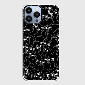 Чехол для iPhone 13 Pro Max с принтом KIZARU HAUNTED FAMILY ПАТТЕРН в городе Новоалтайск,  |  | Тематика изображения на принте: ghost | haunted family | kizaru | kizaru haunted family | rap | russia | russian rap | кизару | призрак | россия | русский реп | рэп | хип хоп