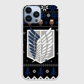 Чехол для iPhone 13 Pro Max с принтом АТАКА ТИТАНОВ НОВОГОДНИЙ в городе Новоалтайск,  |  | 2021 | 2022 | anime | attack on titan | christmas | manga | merry christmas | new year | shingeki no kyojin | snow | winter | аниме | атака титанов | вторжение титанов | зима | леви | манга | микаса | новогодний | новогодняя | новый год | р