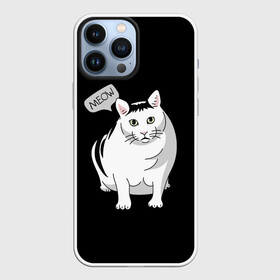 Чехол для iPhone 13 Pro Max с принтом КОТ БЕНДЕР (МЕМ) в городе Новоалтайск,  |  | Тематика изображения на принте: bender | cat | meme | memes | meow | бендер | кот | кошка | мем | мемы | мяй | толстый