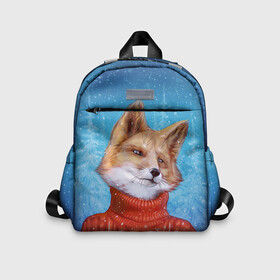 Детский рюкзак 3D с принтом НОВОГОДНИЙ ЛИС | CHRISTMAS FOX в городе Новоалтайск, 100% полиэстер | лямки с регулируемой длиной, сверху петелька, чтобы рюкзак можно было повесить на вешалку. Основное отделение закрывается на молнию, как и внешний карман. Внутри дополнительный карман. По бокам два дополнительных кармашка | 2022 | christmas | fox | merry | new | snow | winter | year | год | зима | лис | лиса | лисица | новый | рождество | рыжая | рыжий | снег