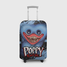 Чехол для чемодана 3D с принтом POPPY PLAYTIME ИГРА ПОПИ ПЛЕЙ ТАЙМ в городе Новоалтайск, 86% полиэфир, 14% спандекс | двустороннее нанесение принта, прорези для ручек и колес | poppy playtime | игра | монстр | плэйтайм | попи плей тайм | попи плэй тайм | попиплейтам | попиплэйтайм | поппи плейтайм | поппиплэйтайм | хагги вагги | хаги ваги | хоррор