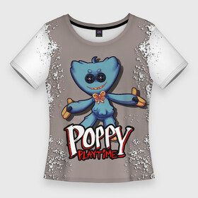 Женская футболка 3D Slim с принтом POPPY PLAYTIME GAME  ИГРА ПОППИ ПЛЕЙТАЙМ в городе Новоалтайск,  |  | poppy playtime | игра | монстр | плэйтайм | попи плей тайм | попи плэй тайм | попиплейтам | попиплэйтайм | поппи плейтайм | поппиплэйтайм | хагги вагги | хаги ваги | хоррор