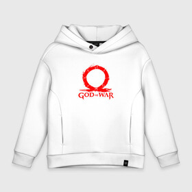 Детское худи Oversize хлопок с принтом GOD OF WAR RED LOGO RAGNAROK в городе Новоалтайск, френч-терри — 70% хлопок, 30% полиэстер. Мягкий теплый начес внутри —100% хлопок | боковые карманы, эластичные манжеты и нижняя кромка, капюшон на магнитной кнопке | ascension | betrayal | chains of olympus | cratos | ghost of sparta | god of war | hack and slash | kratos | logo | бог войны | год ов вар | год оф вар | игра | кратос | лого | логотип | эмблема