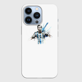 Чехол для iPhone 13 Pro с принтом Messi Argentina Team в городе Новоалтайск,  |  | Тематика изображения на принте: argentina | messi | лионель месси | месси аргентина | сборная аргентины | футбол