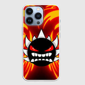Чехол для iPhone 13 Pro с принтом GEOMETRY DASH BLACK DEMON   ГЕОМЕТРИ ДАШ ЧЕРНЫЙ ДЕМОН в городе Новоалтайск,  |  | 2d игра | black | demon | geometry dash | mobile game | robtop | space | геометри даш | демон | космос | кубики | кубы | мобильная игра | неон | черный