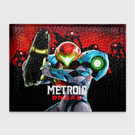 Обложка для студенческого билета с принтом Metroid Dread в городе Новоалтайск, натуральная кожа | Размер: 11*8 см; Печать на всей внешней стороне | Тематика изображения на принте: action | metroid | metroid dread | samus aran | zdr | метроид дред | мэторойдо дореддо | робот emmi | самус аран