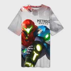 Платье-футболка 3D с принтом METROID DREAD  МЕТРОИД ДРЕД в городе Новоалтайск,  |  | action | metroid | metroid dread | samus aran | zdr | метроид дред | мэторойдо дореддо | робот emmi | самус аран