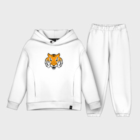 Детский костюм хлопок Oversize с принтом Тигр логотип в городе Новоалтайск,  |  | tiger | восточный тигр | год тигра | кошка | тигр | тигренок | хищник