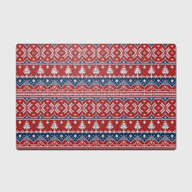Головоломка Пазл магнитный 126 элементов с принтом New Year Pattern в городе Новоалтайск, полимерный материал с магнитным слоем | 126 деталей, размер изделия —  180*270 мм | Тематика изображения на принте: background | christmas | christmas pattern | herringbone | holiday | knitted pattern | new year | pattern | snowflakes | texture | tree | вязаный узор | елка | елочка | новогодний узор | новый год | паттерн | праздник | рождество | снежинки | текстура | у