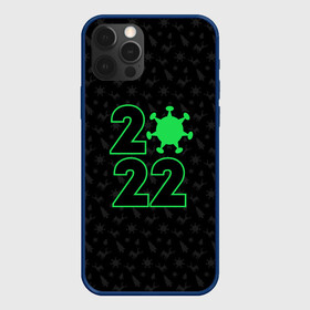 Чехол для iPhone 12 Pro Max с принтом Атмосферный новый год 2022 в городе Новоалтайск, Силикон |  | 2022 | new year | короновирус | новый год | узор с оленями | черный узор