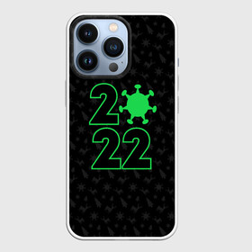 Чехол для iPhone 13 Pro с принтом Атмосферный новый год 2022 в городе Новоалтайск,  |  | 2022 | new year | короновирус | новый год | узор с оленями | черный узор