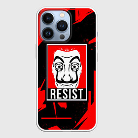 Чехол для iPhone 13 Pro с принтом DALI MASK | МАСКА ДАЛИ в городе Новоалтайск,  |  | bella ciao | berlin | bum bum ciao | dali | la casa de papel | money heist | nairobi | netflix | professor | resisten | somos la resistencia | tokyo | белла чао | берлин | бум бум чао | бумажный дом | дали | лиссабон | маска дали | наироби |
