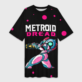 Платье-футболка 3D с принтом Metroid  Метроид в городе Новоалтайск,  |  | game | mercurysteam | metroid dread | metroid fusion | игра | компьютерная игра | метроид дреад | мэтройдо дореддо